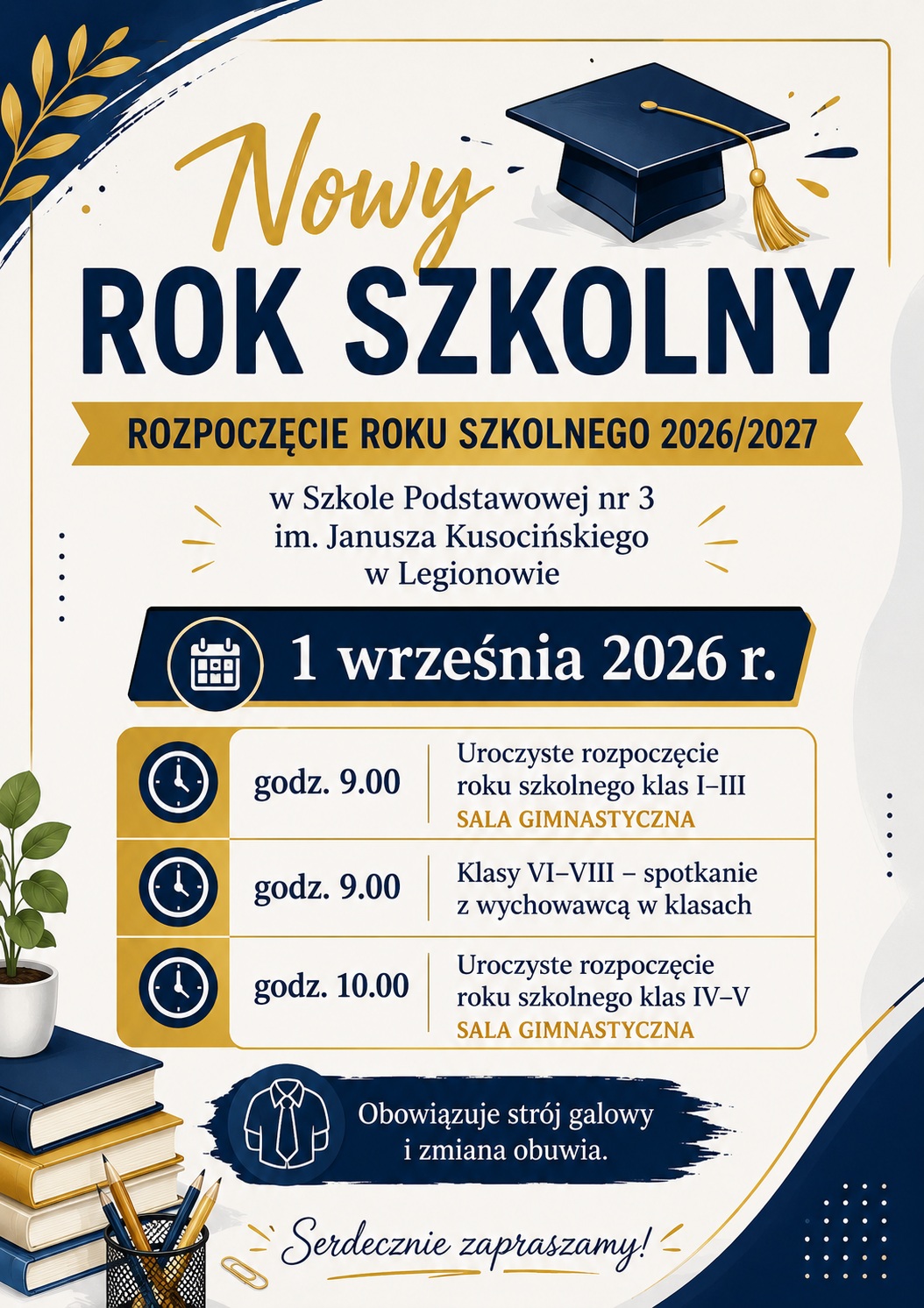 Więcej o: Rozpoczęcie roku szkolnego 2026/2027