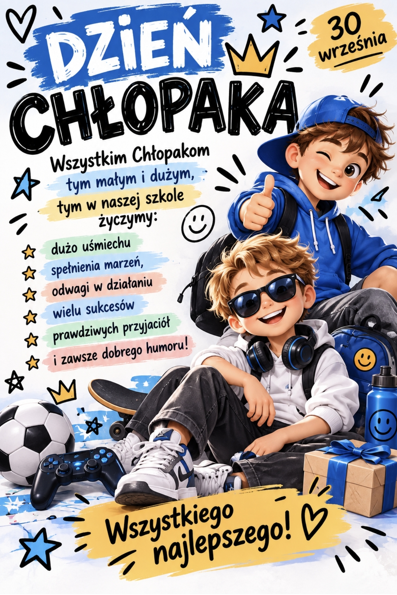 Więcej o: Życzenia na dzień chłopaka
